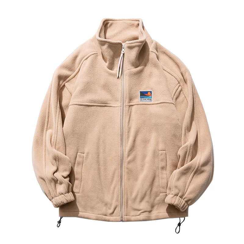 herren Freizeit-Kapuzenpullover mit Reißverschlussjacke – Bequemer Oversize-Look für Herbst und Winter