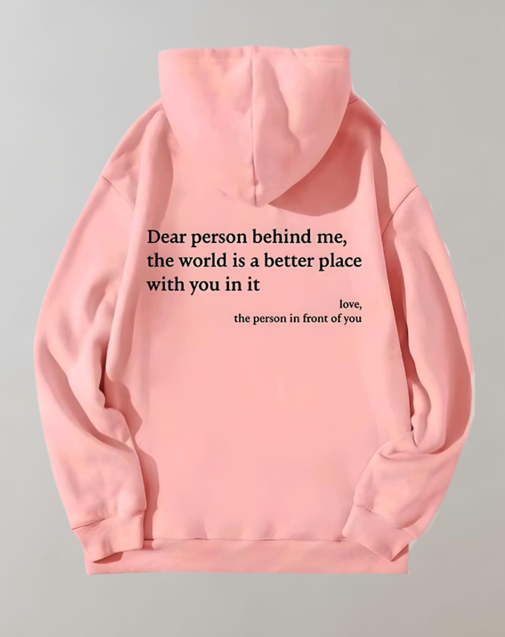 Hazel - Übergroßer Kapuzenpullover mit motivierendem Print Statement auf der Rückseite Kapuzenpullover