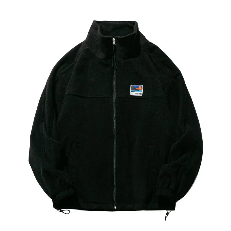 herren Freizeit-Kapuzenpullover mit Reißverschlussjacke – Bequemer Oversize-Look für Herbst und Winter