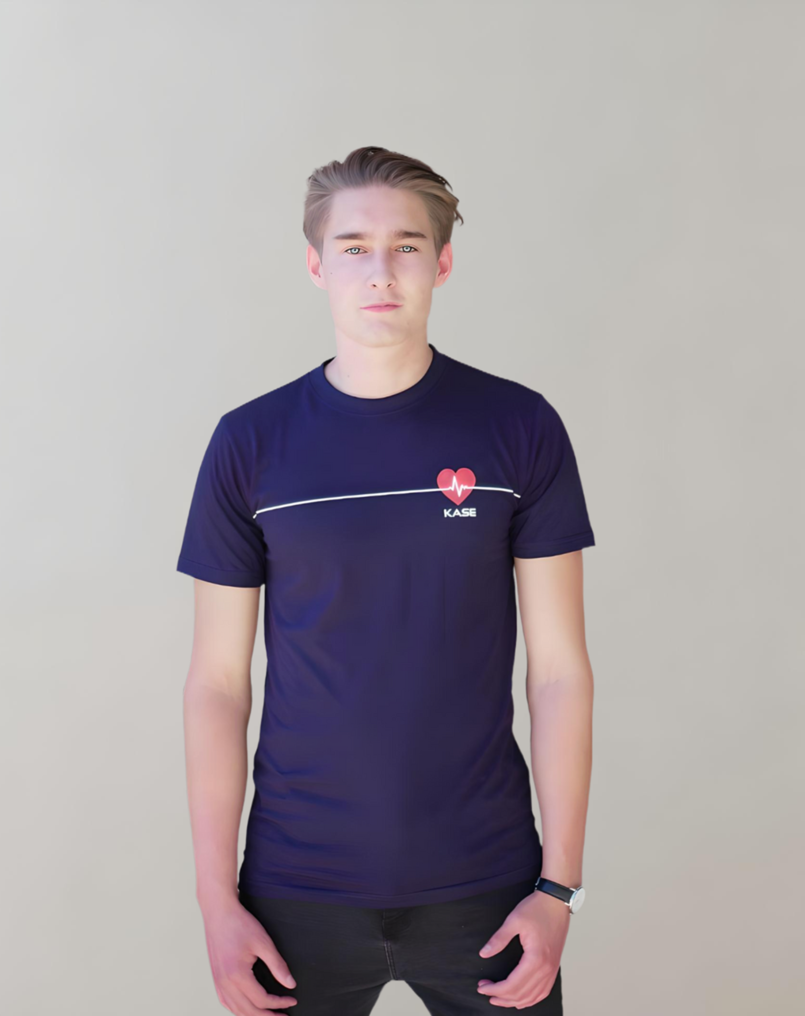 Heart T-Shirt - Blau