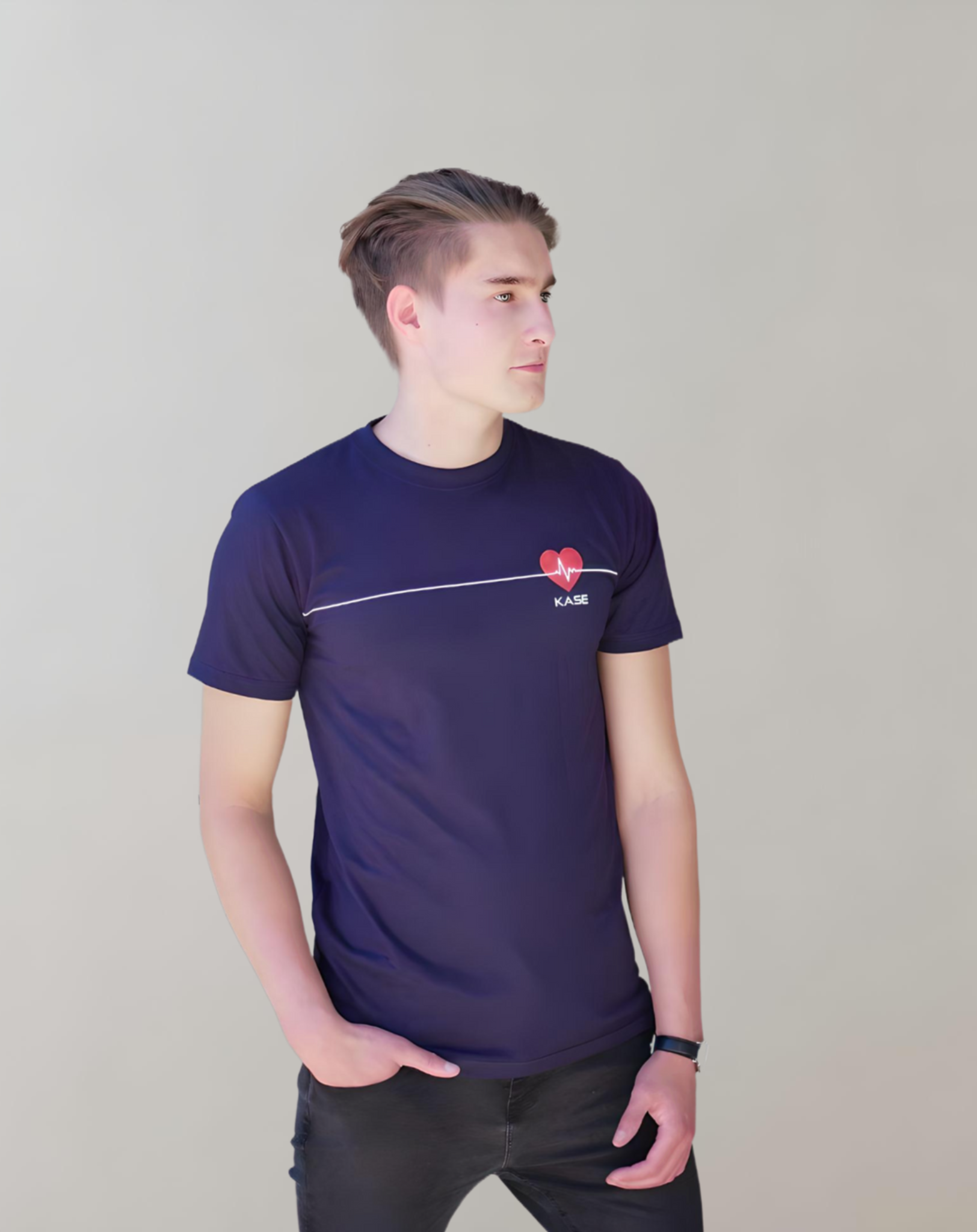 Heart T-Shirt - Blau