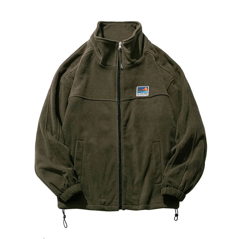 herren Freizeit-Kapuzenpullover mit Reißverschlussjacke – Bequemer Oversize-Look für Herbst und Winter