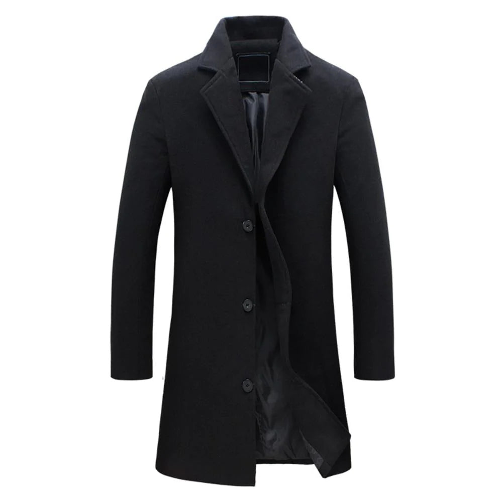 Stylische Lange Winterjacke für Herren