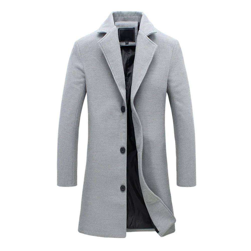 Stylische Lange Winterjacke für Herren