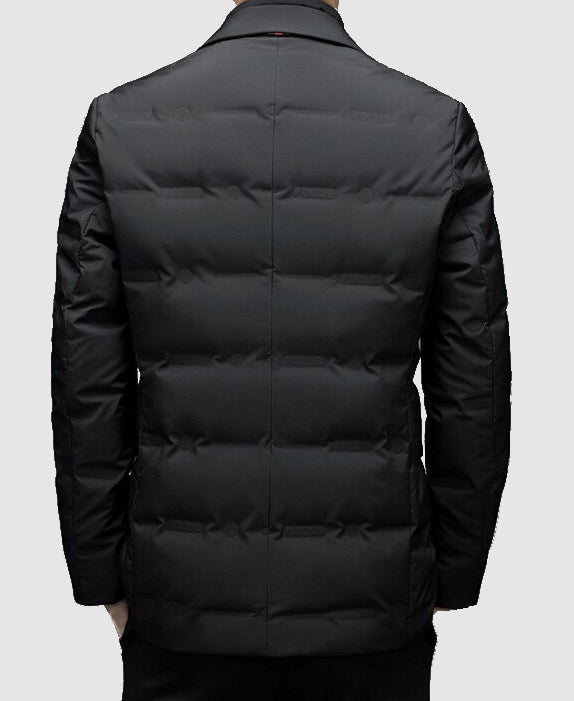 Edle Herren Steppjacke im Blazer-Stil – leichte Übergangsjacke mit modernem Schnitt