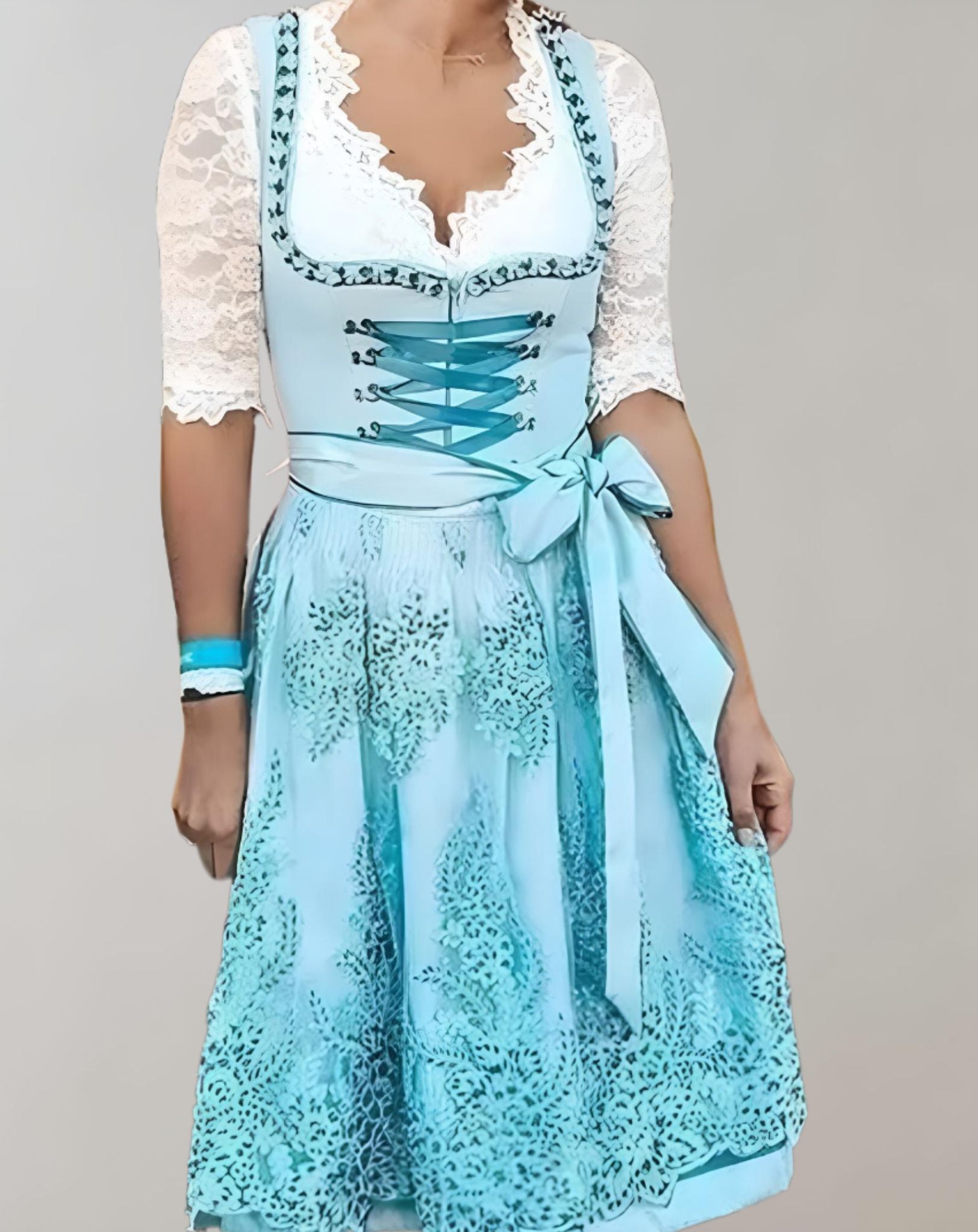 Jilla - Minikleid im Korsett Stil mit Lagen und Banddesign Kleid