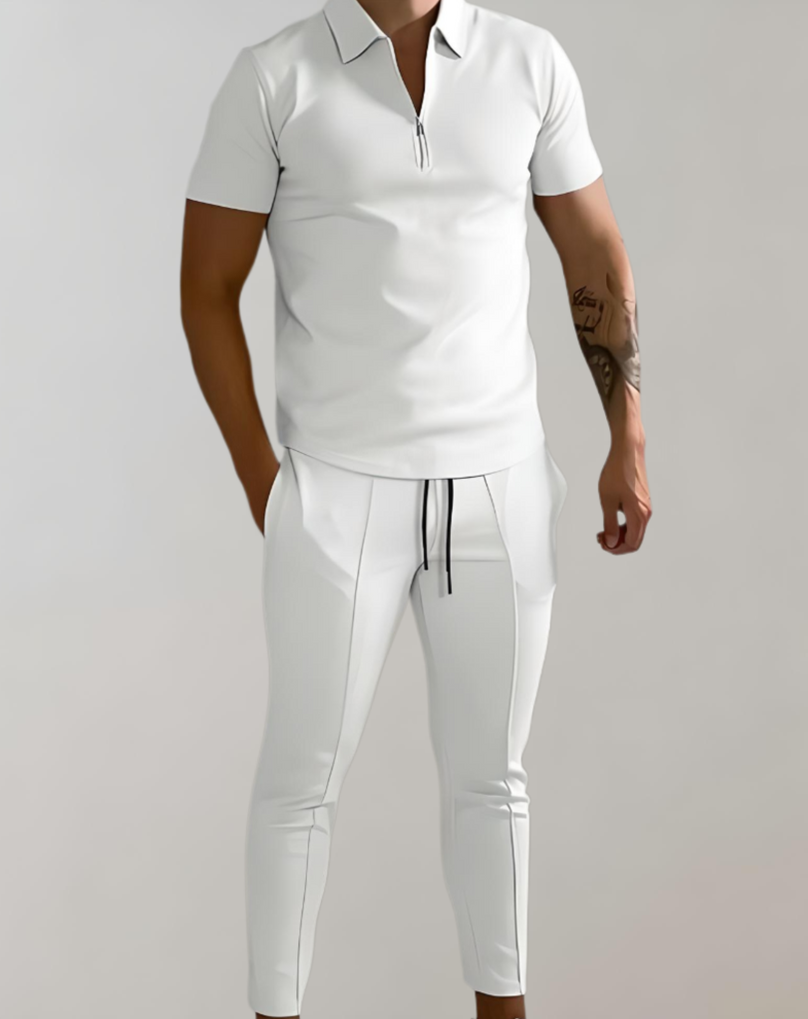Kingston - Tailliertes 2-teiliges Set für Herren mit Hemd und Hose Kleidung