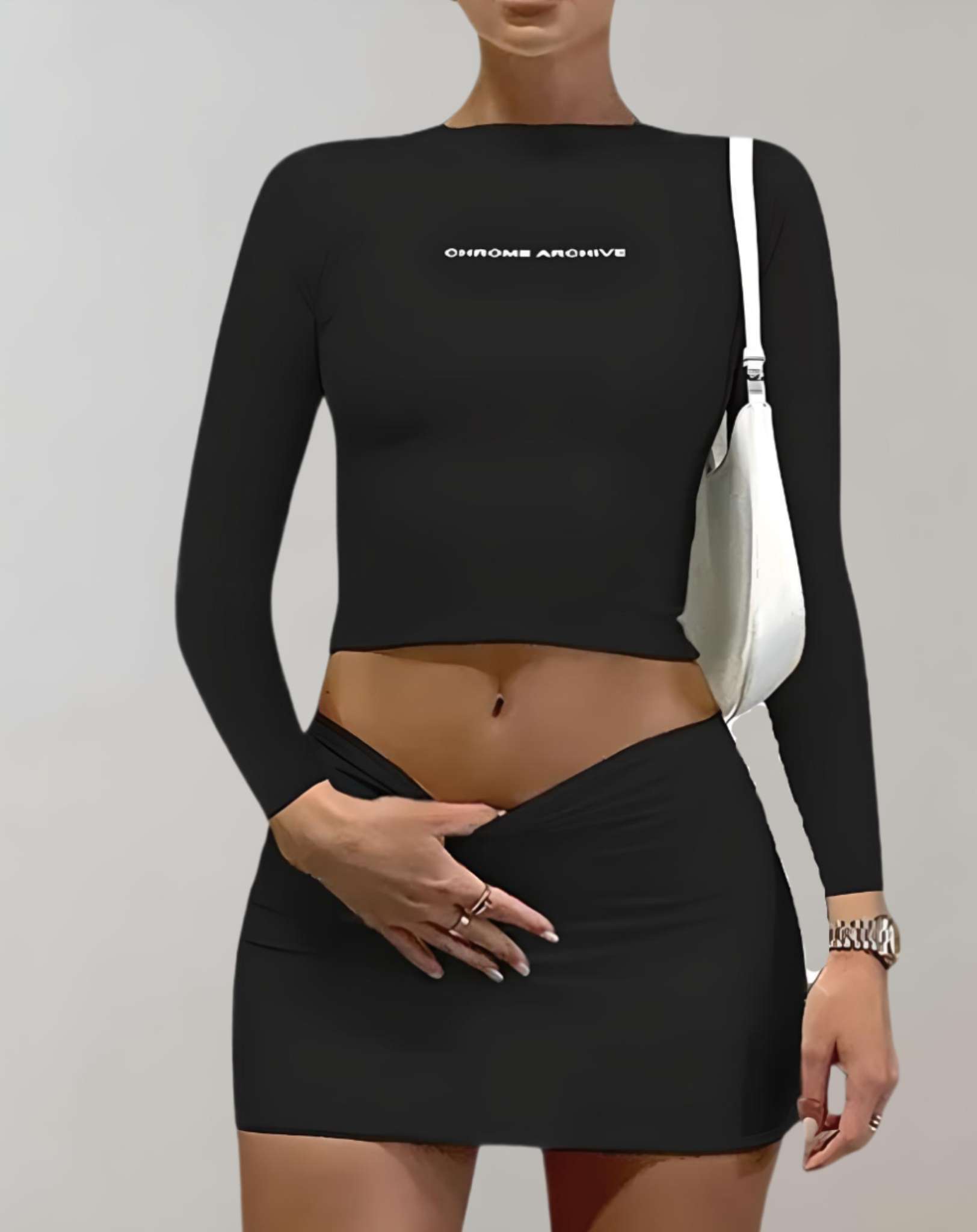 Krysta -  2-teiliges Set mit Bralette Oberteil und kurzem Rock Kleidung