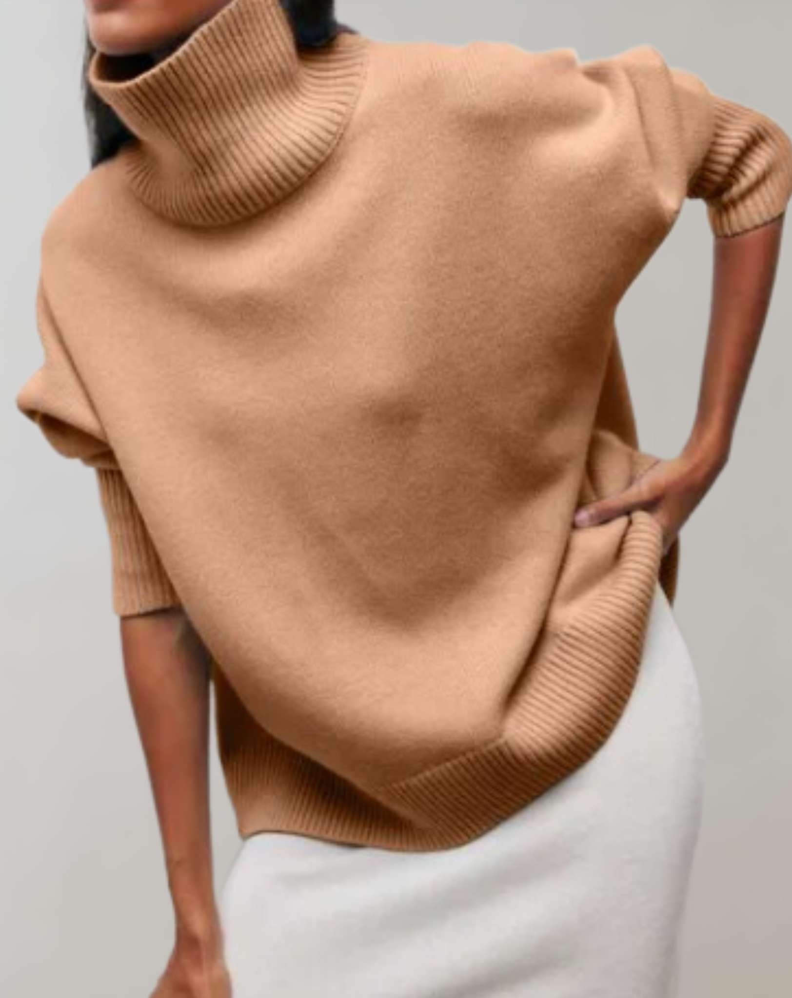 Marielle - Übergroßer Pullover mit Rollkragen und langen Ärmeln Sweater