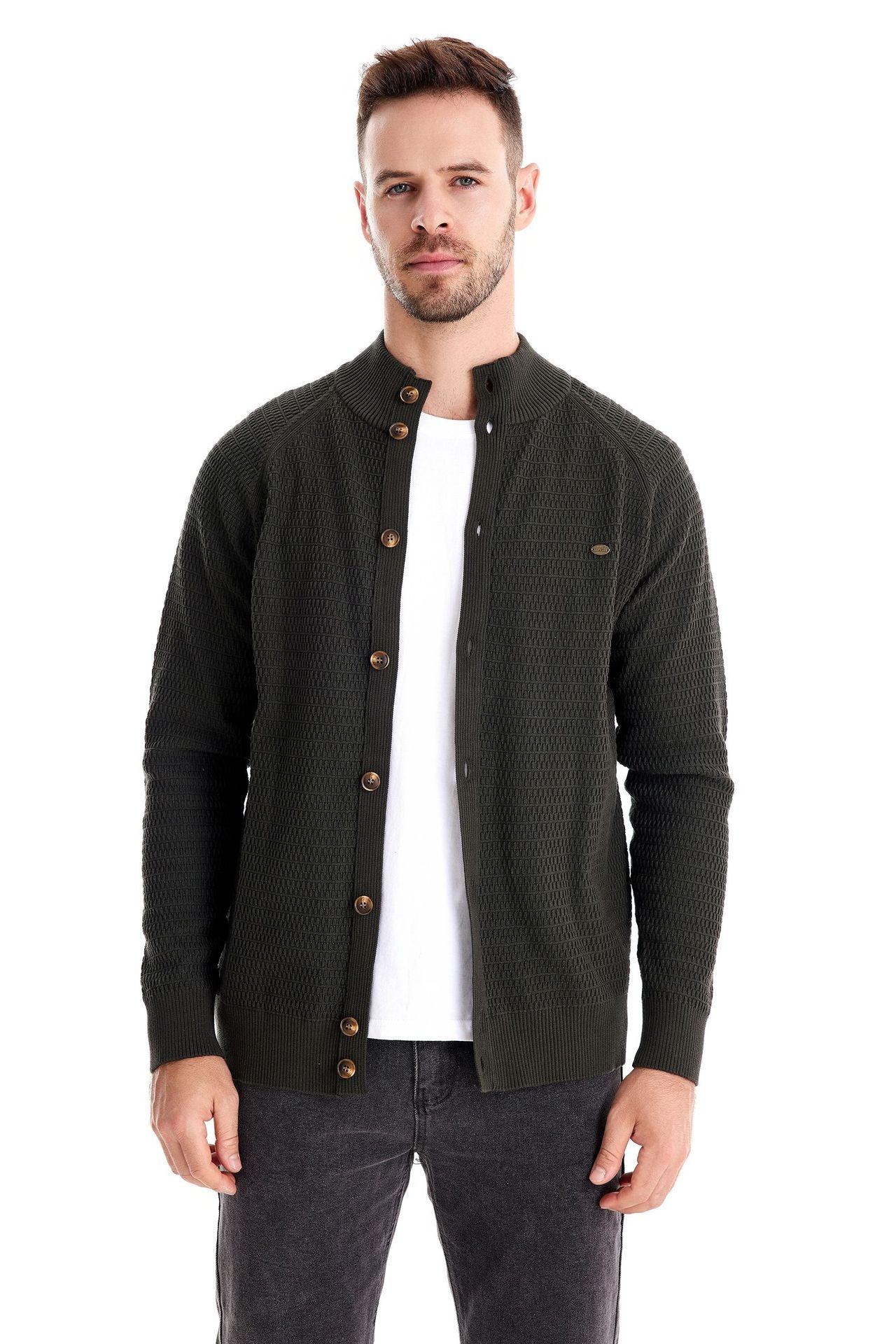 Elegantes Herren Baumwoll-Hemd-Cardigan für Herbst und Winter