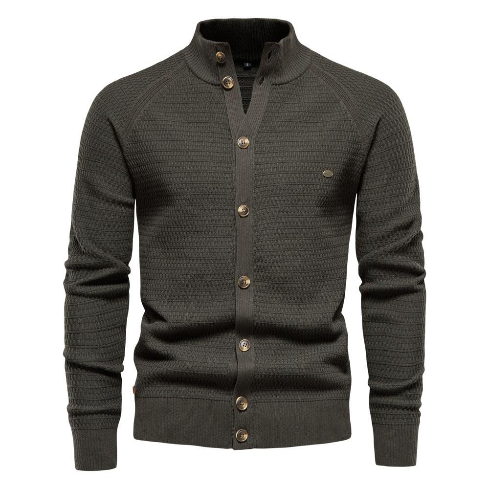Elegantes Herren Baumwoll-Hemd-Cardigan für Herbst und Winter