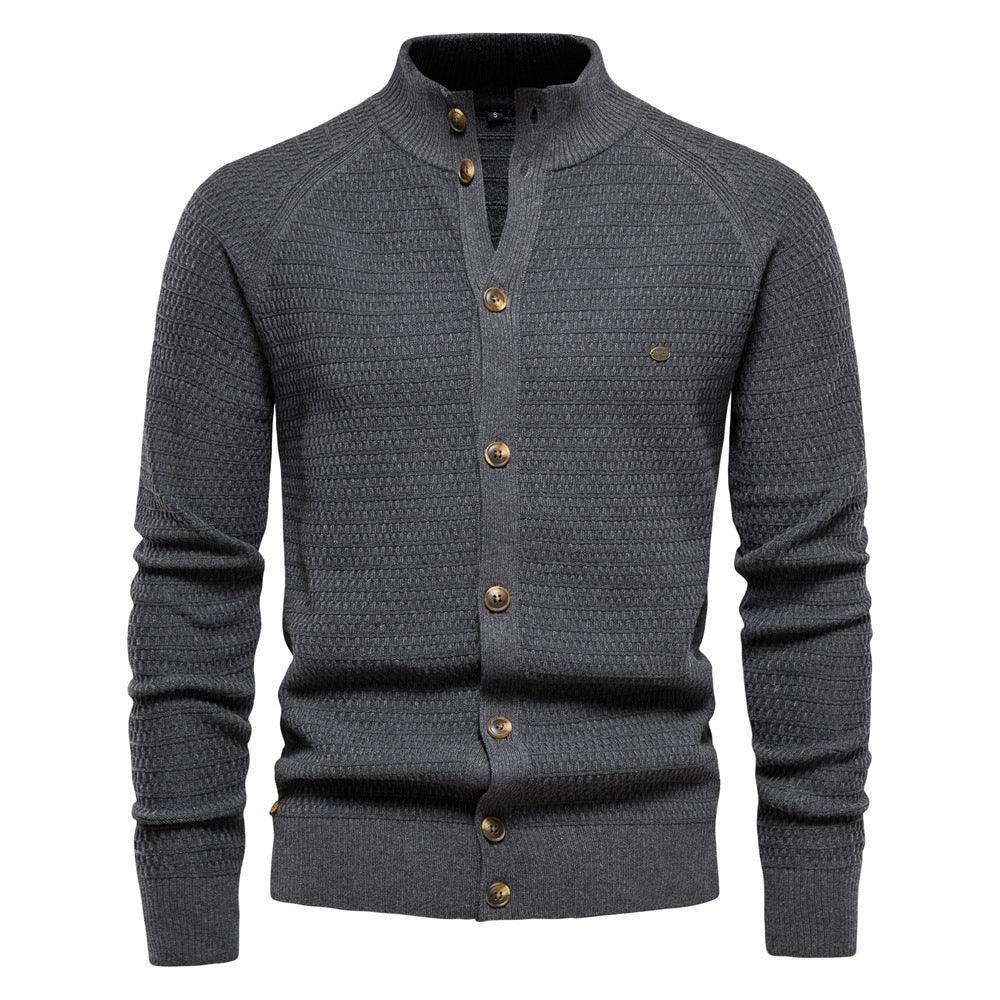 Elegantes Herren Baumwoll-Hemd-Cardigan für Herbst und Winter