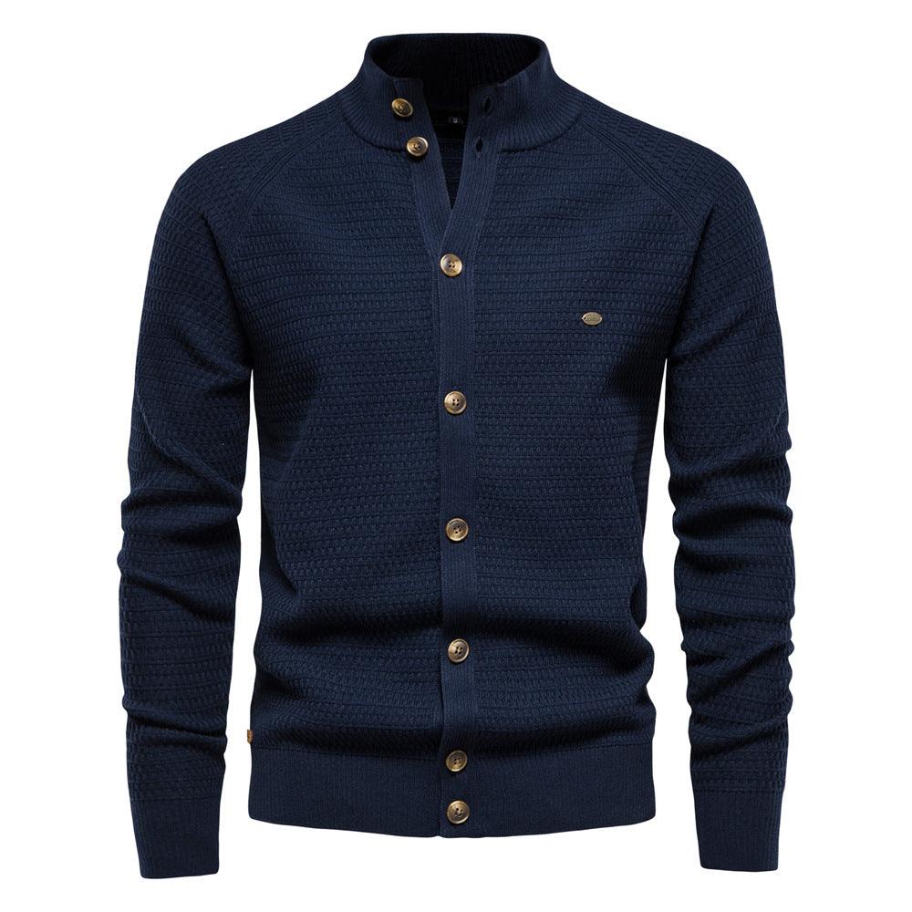 Elegantes Herren Baumwoll-Hemd-Cardigan für Herbst und Winter