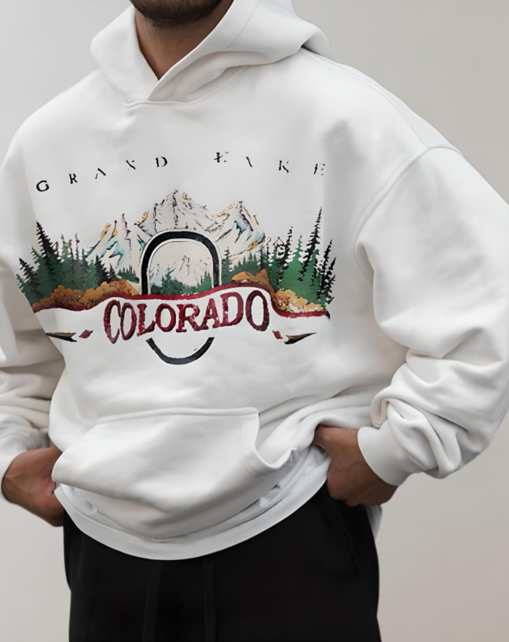 Orlando -  Kapuzenpullover für Herren mit Great Lake Colorado Design Kapuzenpullover