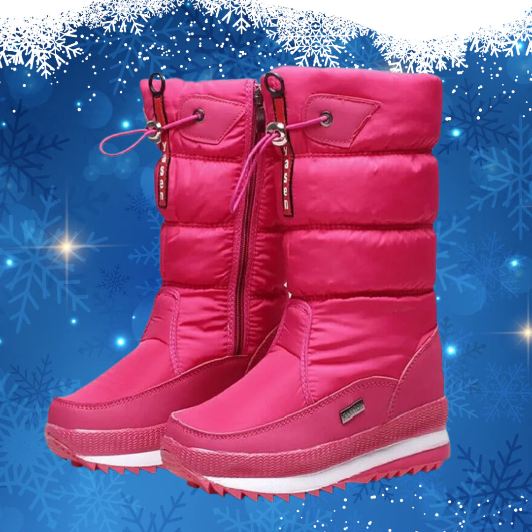 Warme Damen Winterstiefel mit wasserdichtem Design und rutschfester Sohle