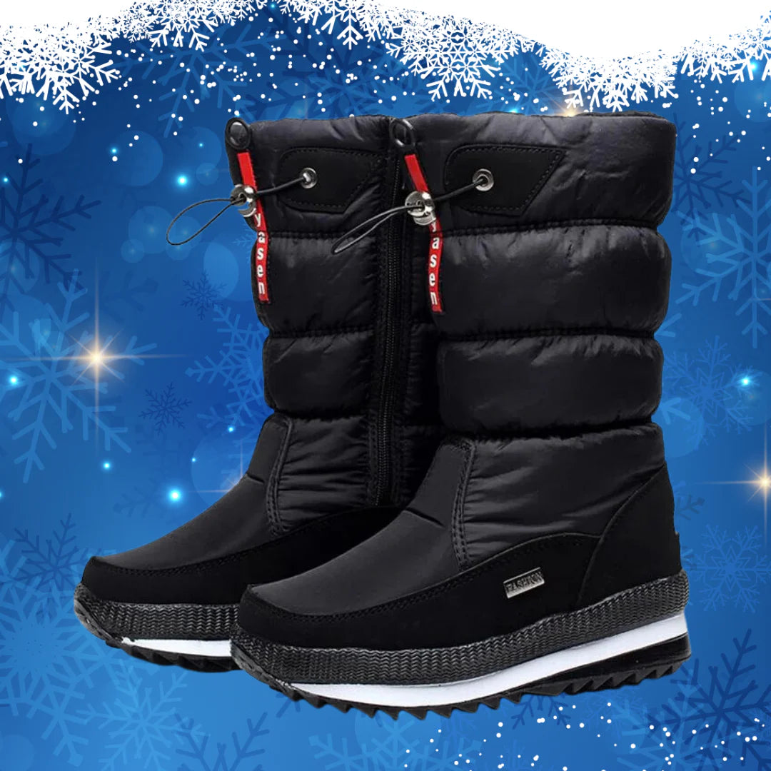 Warme Damen Winterstiefel mit wasserdichtem Design und rutschfester Sohle