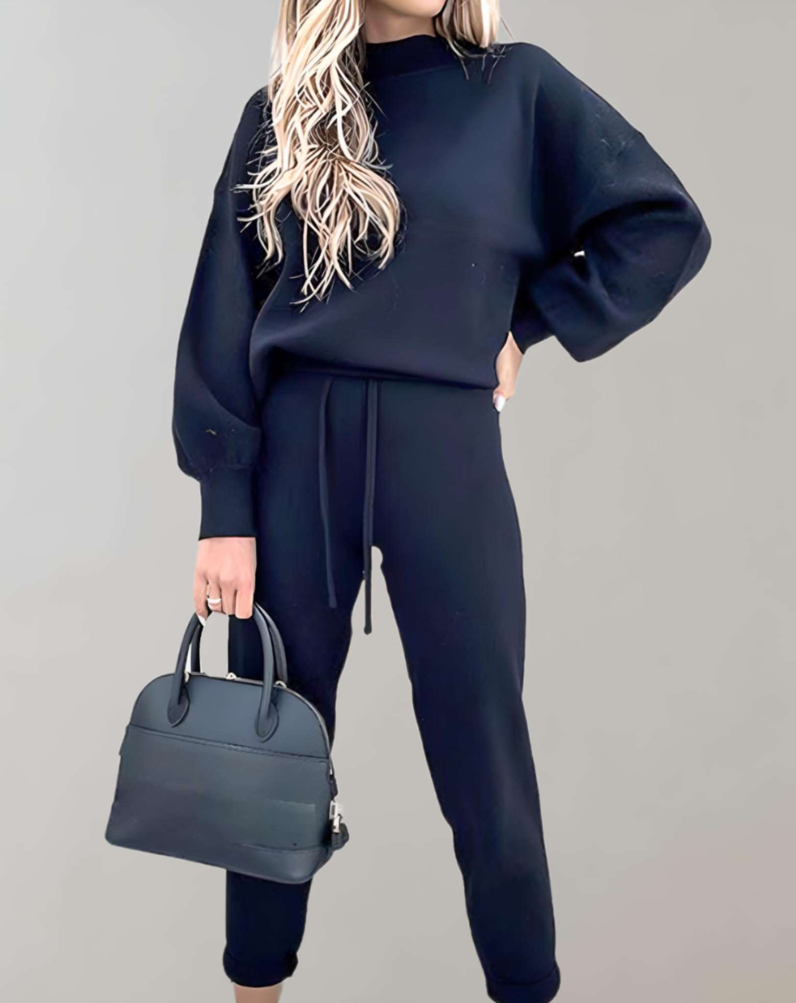 Rhea -  2-teiliges Set mit übergroßem Rundhalspullover und Jogginghose Kleidung