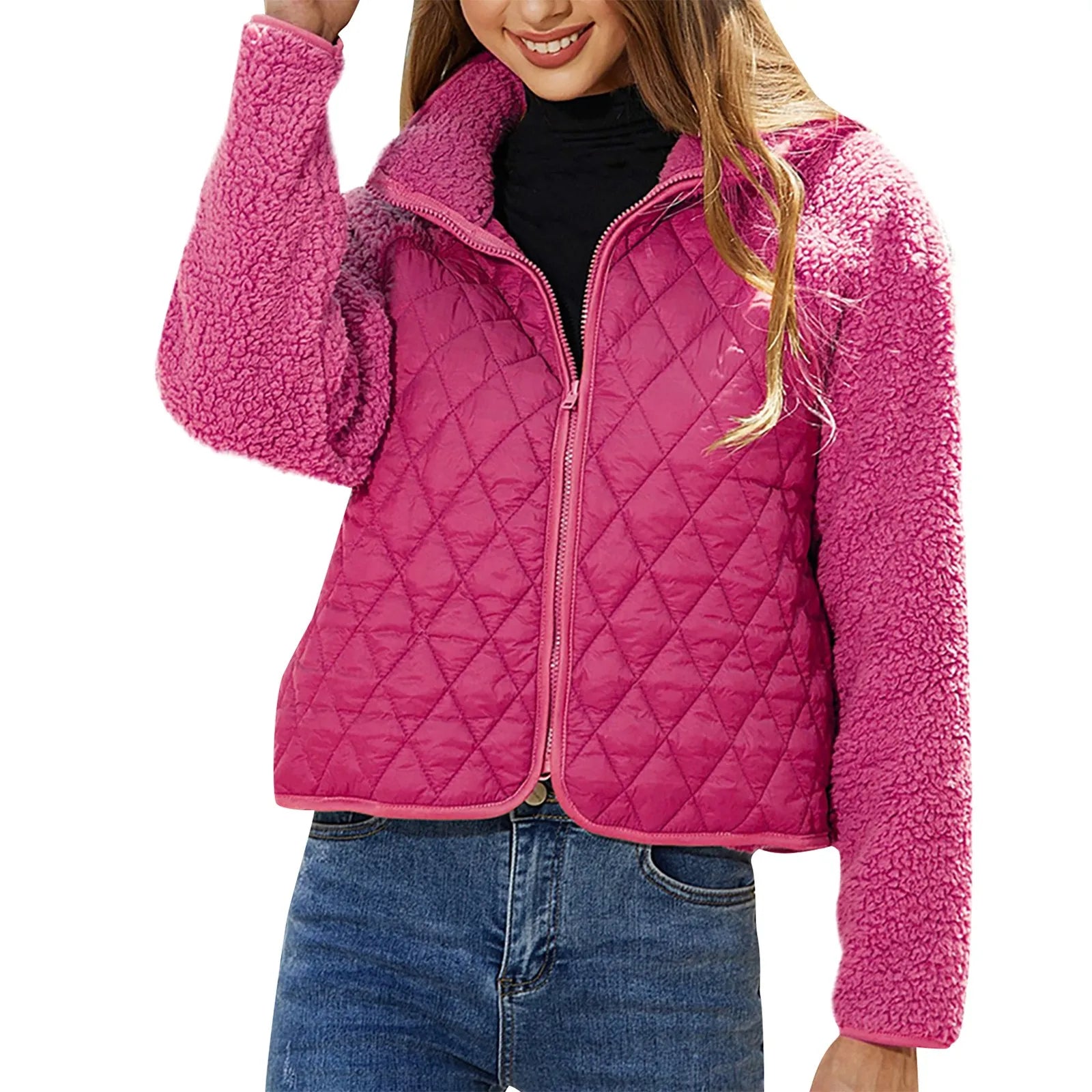 WOLFF - Stylische Damen Bomberjacke mit praktischem Reißverschluss