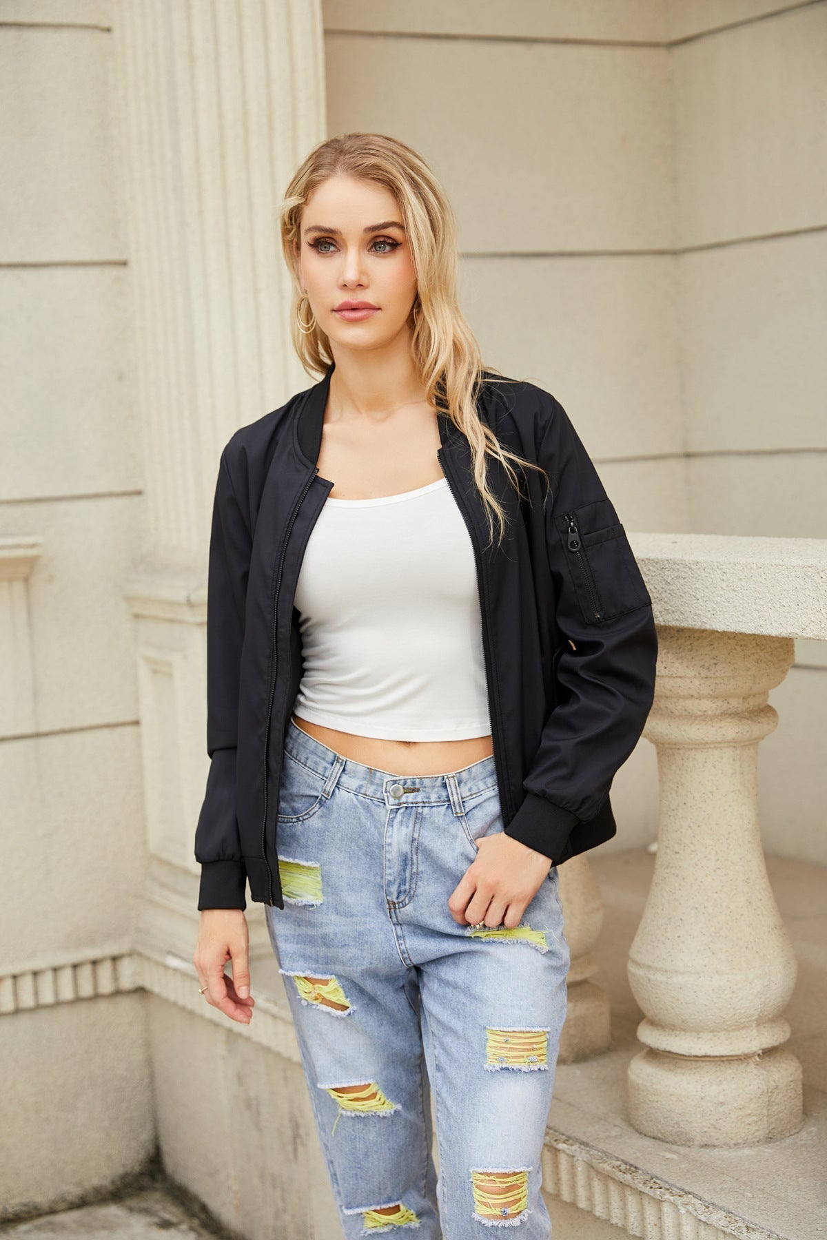Wolff Varcity Damen Bomberjacke | Trendige Casual-Jacke für stylische Looks
