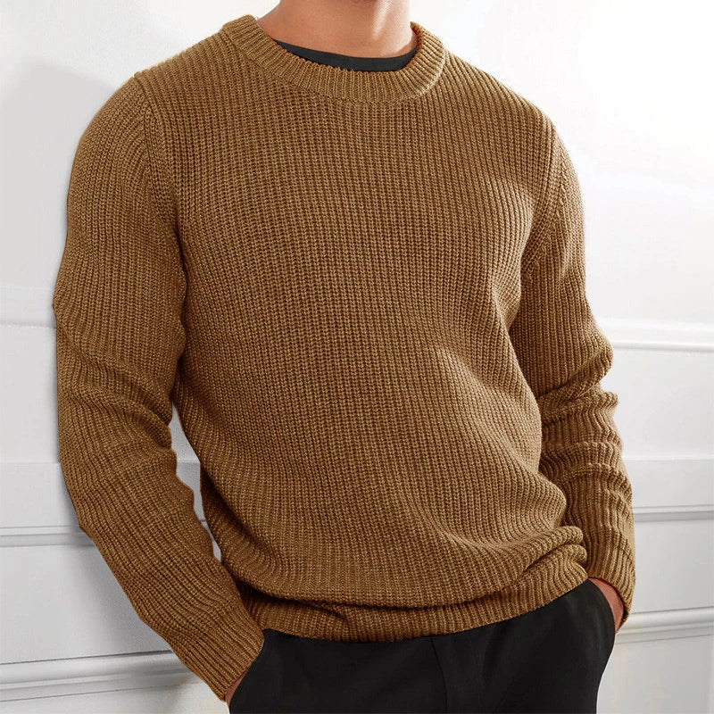 Stylischer Langarm-Pullover für Herren - Robust und Vielseitig
