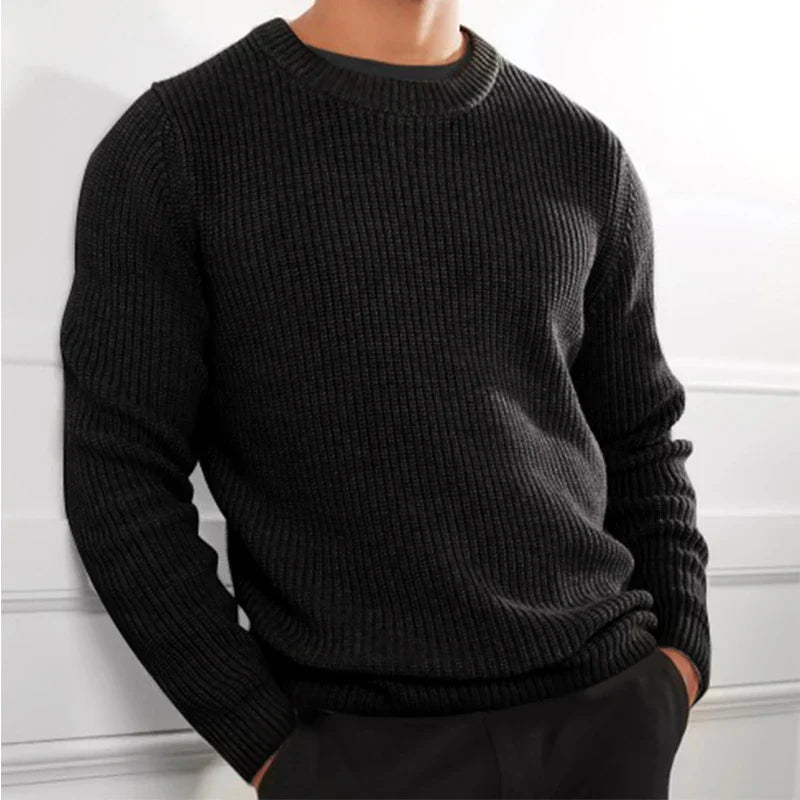 Stylischer Langarm-Pullover für Herren - Robust und Vielseitig