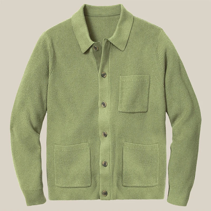 Eleganter Herren-Strickcardigan für kühle Tage