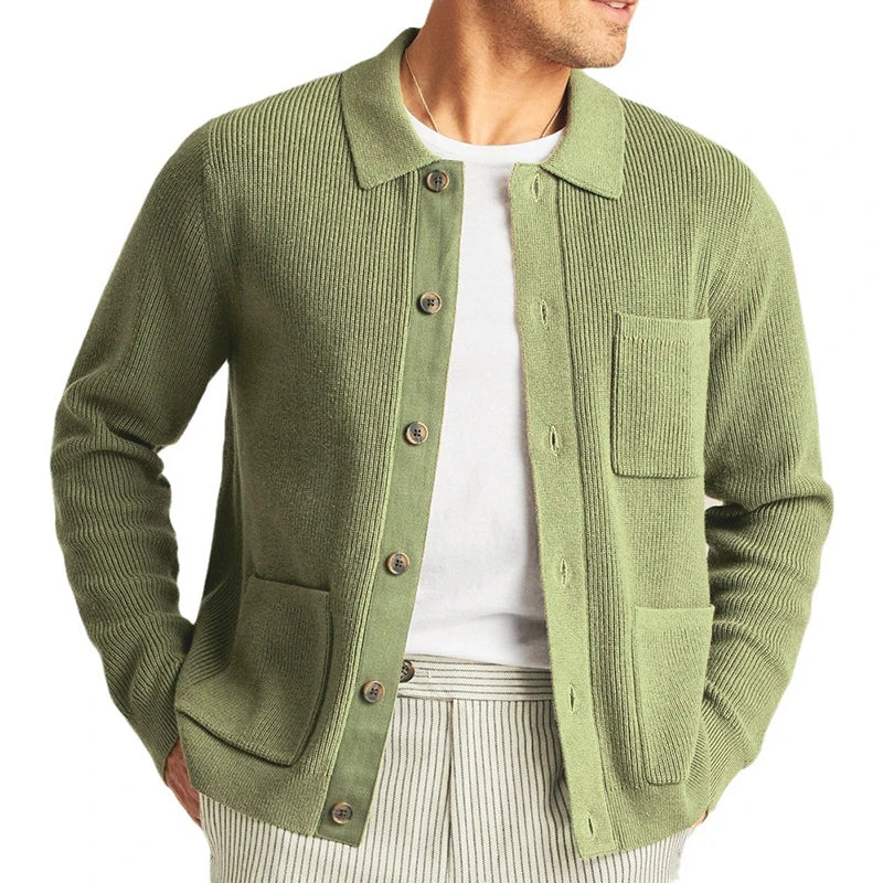 Eleganter Herren-Strickcardigan für kühle Tage