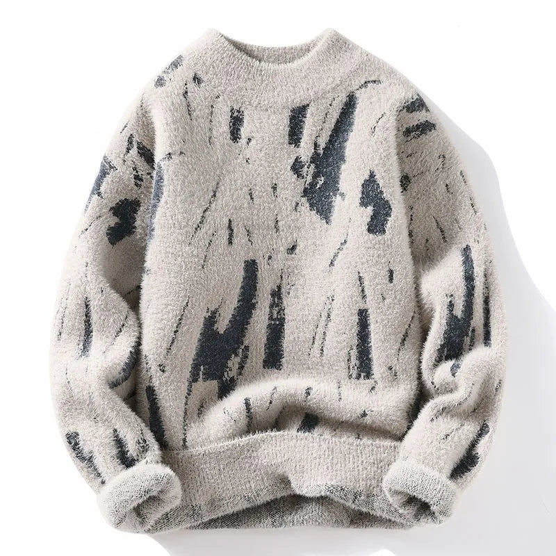 Eleganter, schlanker Pullover für Herren – Perfekte Wintermode
