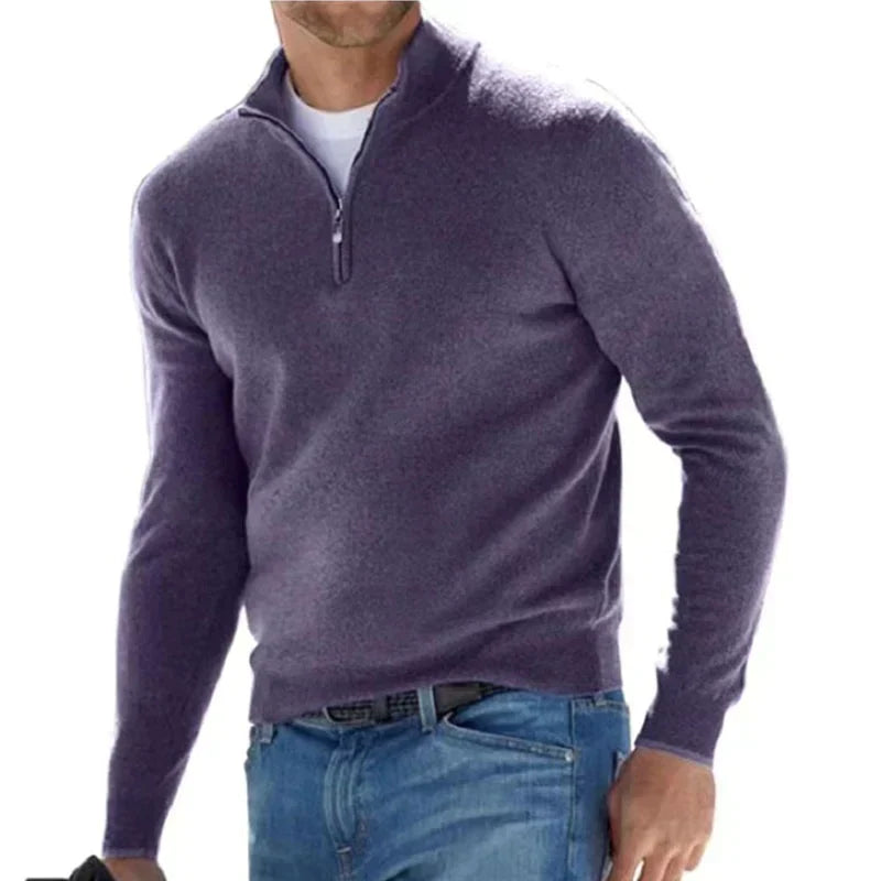 Eleganter Reißverschlusspullover für Herren – RALPH POLO im italienischen Stil