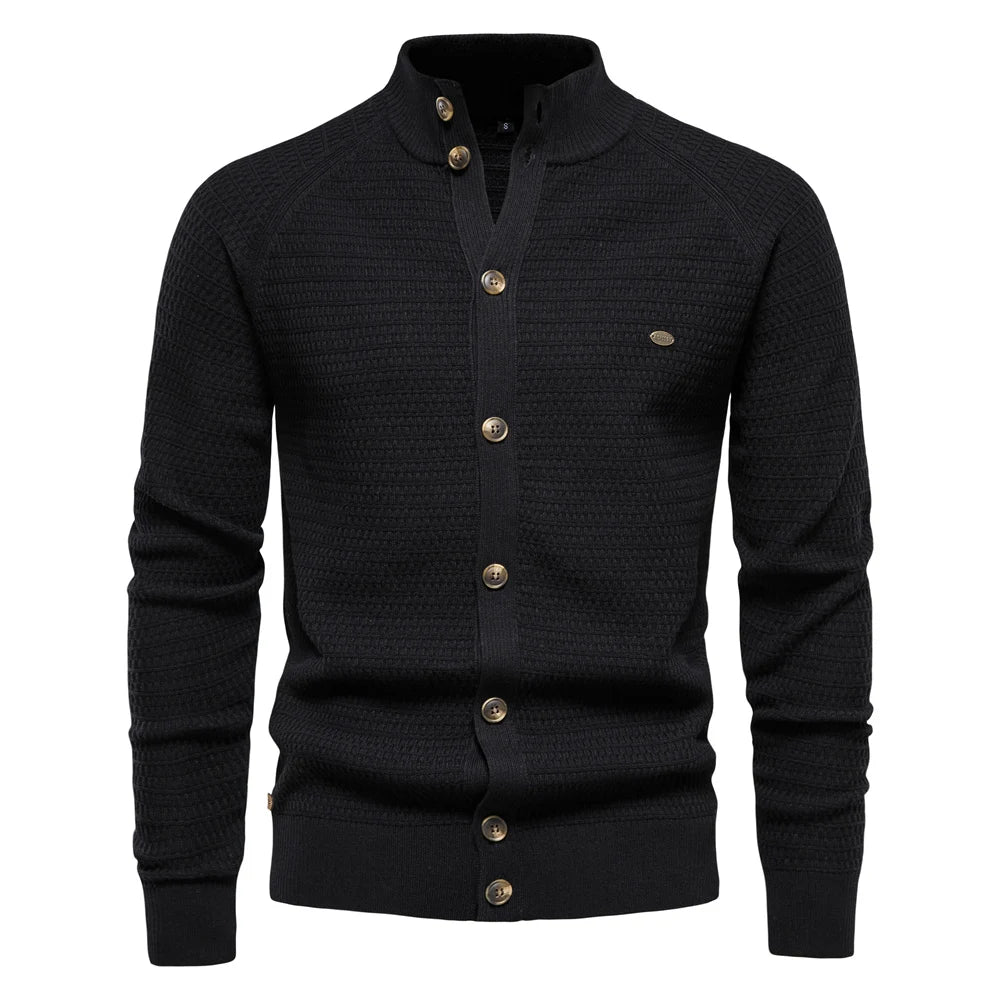 Gemütliche Baumwollstrickjacke für Herren