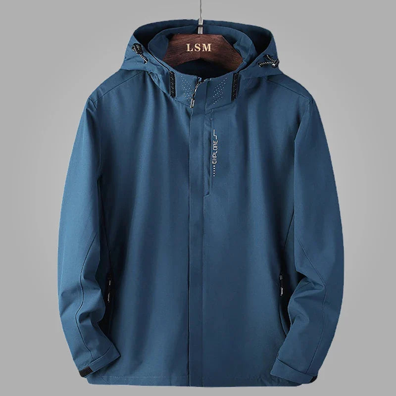 Herren Outdoor Softshelljacke mit Kapuze – Wasser- und Winddicht für Herbst und Winter
