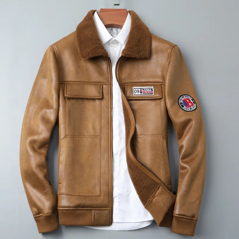 Ryu | zeitloses Bomberjacke mit Fleecekragen und Innenfutter