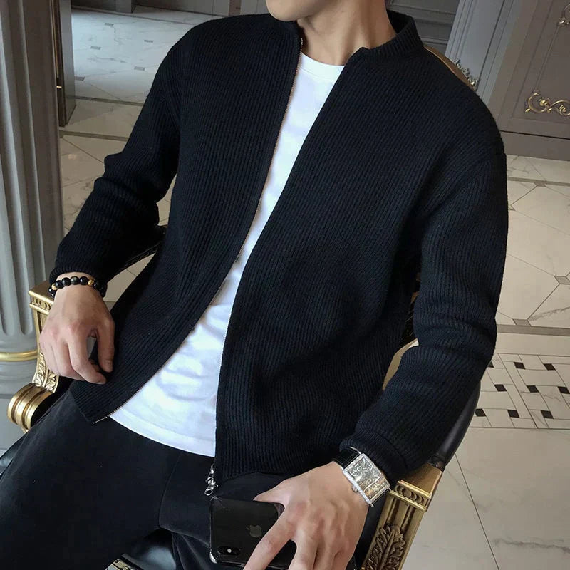 Elegantes Herren-Gilet mit hochwertigem Baumwollmaterial und modernem Reißverschluss