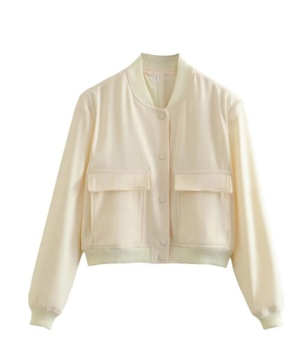 WOLFF - Witte Bomberjacke für Damen