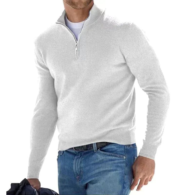 Eleganter Reißverschlusspullover für Herren – RALPH POLO im italienischen Stil