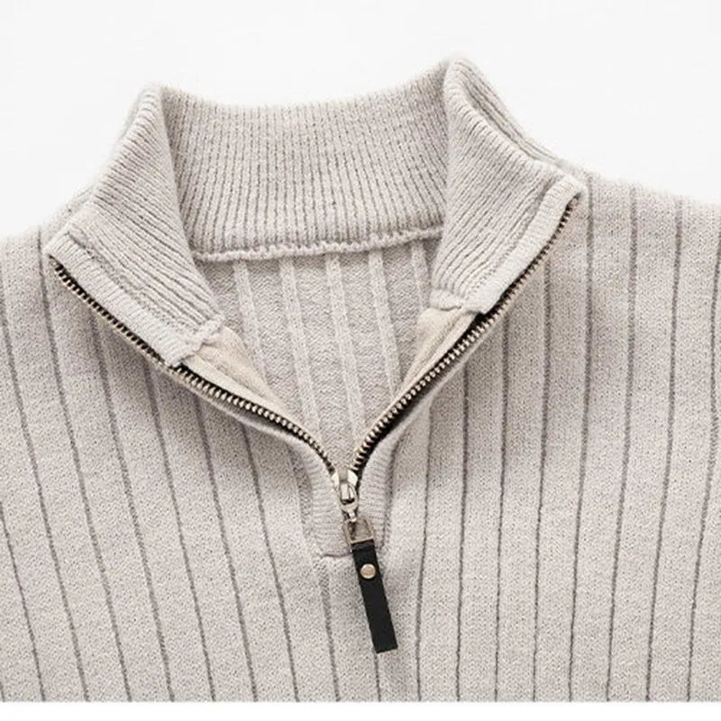 Luxe Herrenpullover mit Reißverschluss für stilvolle Outfits