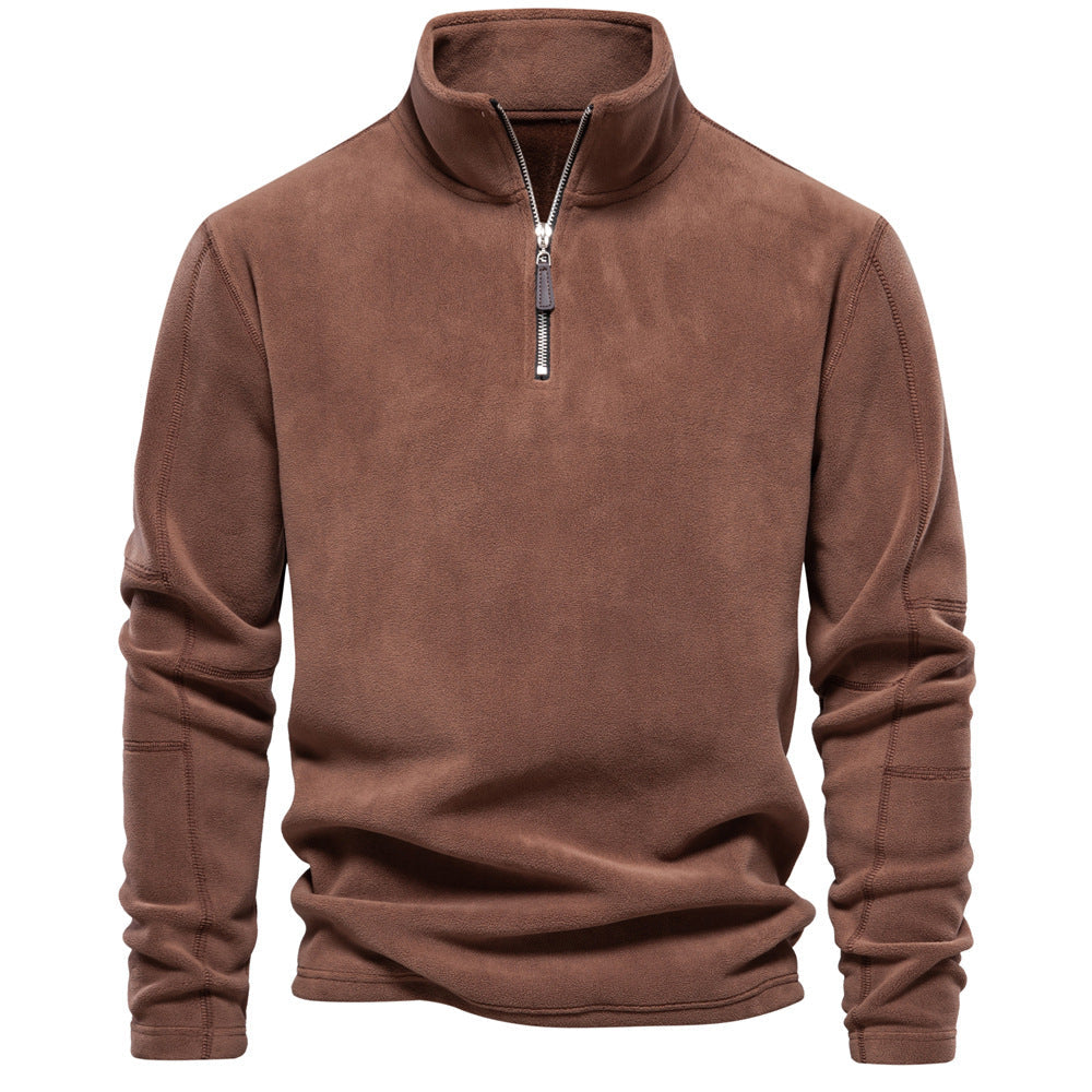 Fleece Pullover mit 1/4 Reißverschluss für Herren
