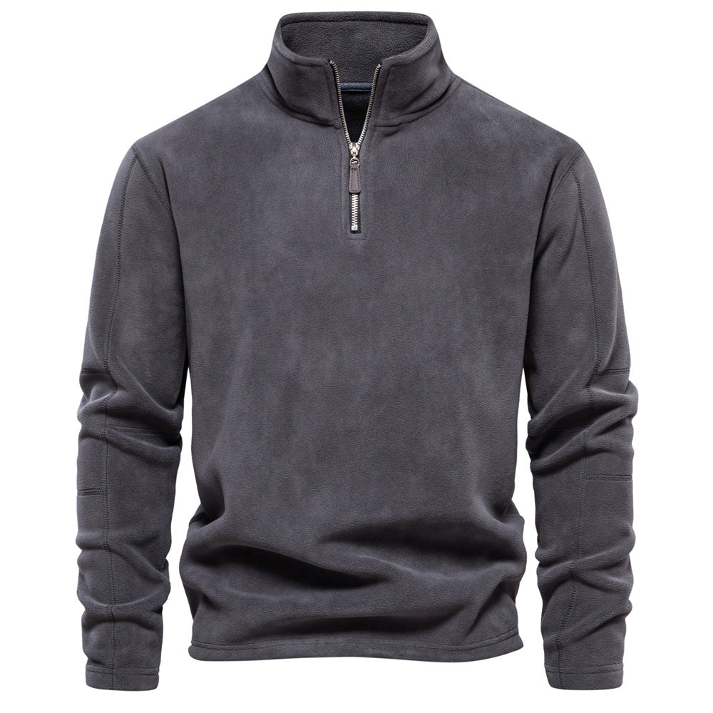 Fleece Pullover mit 1/4 Reißverschluss für Herren