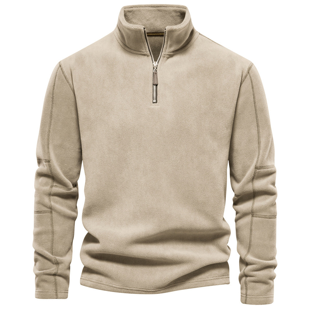 Fleece Pullover mit 1/4 Reißverschluss für Herren