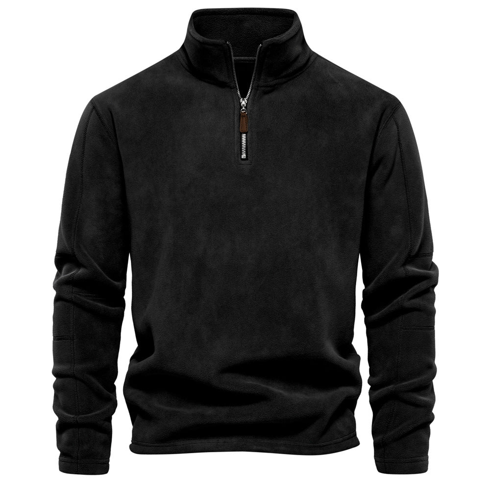Fleece Pullover mit 1/4 Reißverschluss für Herren