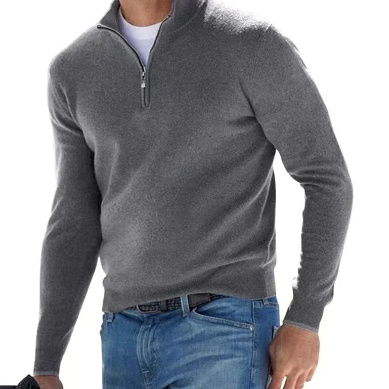 Eleganter Reißverschlusspullover für Herren – RALPH POLO im italienischen Stil