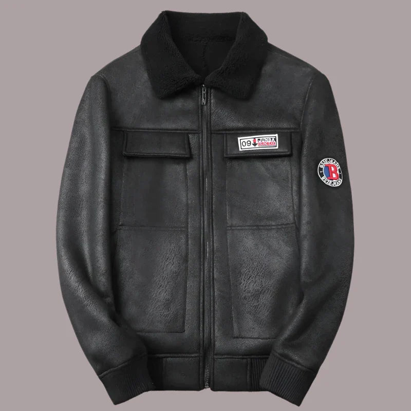 Ryu | zeitloses Bomberjacke mit Fleecekragen und Innenfutter