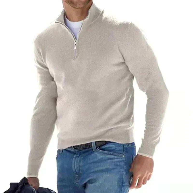 Eleganter Reißverschlusspullover für Herren – RALPH POLO im italienischen Stil