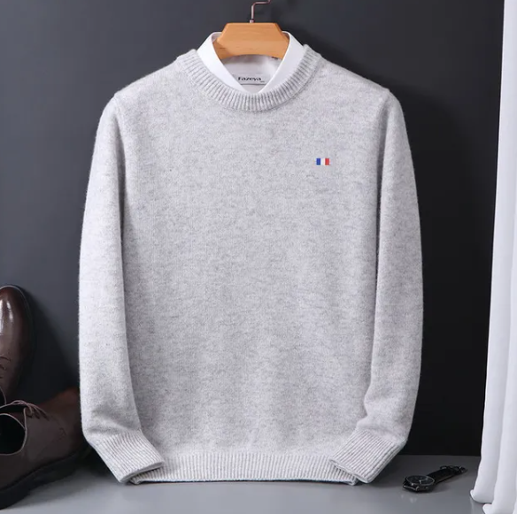 Gendry | Hochwertiger kaschmir Pullover im smart-casual Stil mit Rundhalsausschnitt