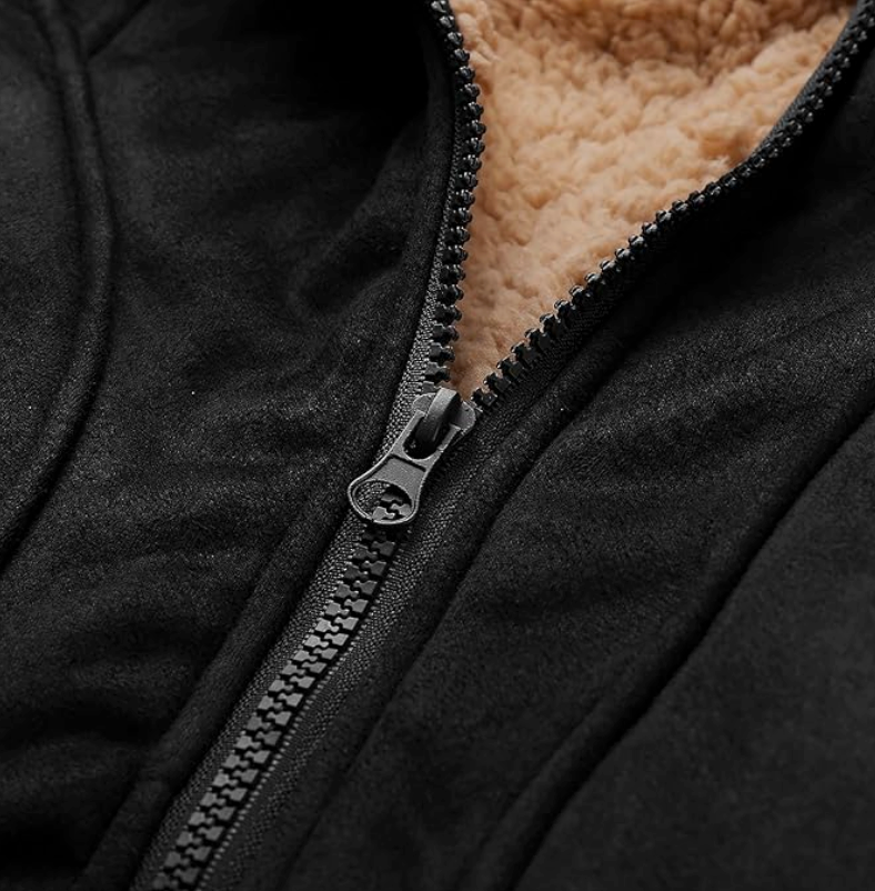 Luxuriöse Herren Winterjacke mit Teddyfutter - stylische und warme Outdoorjacke