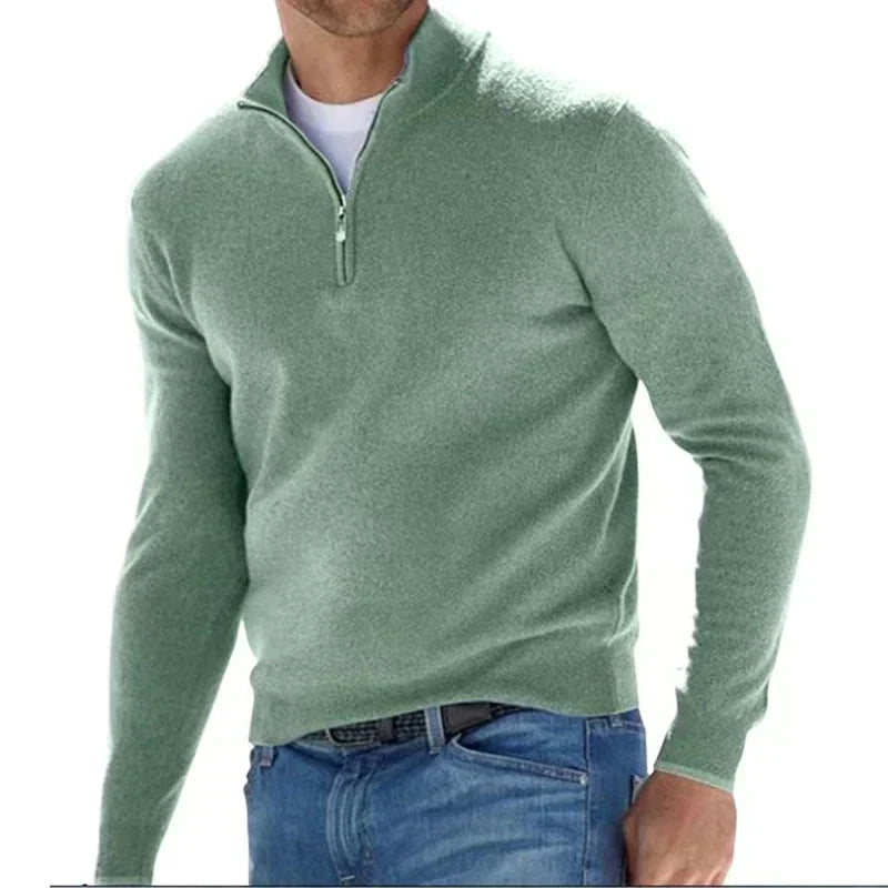 Eleganter Reißverschlusspullover für Herren – RALPH POLO im italienischen Stil