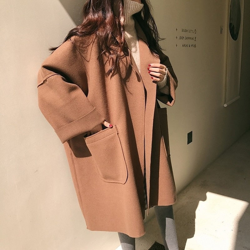 Arianell | Stilvoller oversized Mid-Length Mantel - dein Must-Have für elegante Gemütlichkeit!