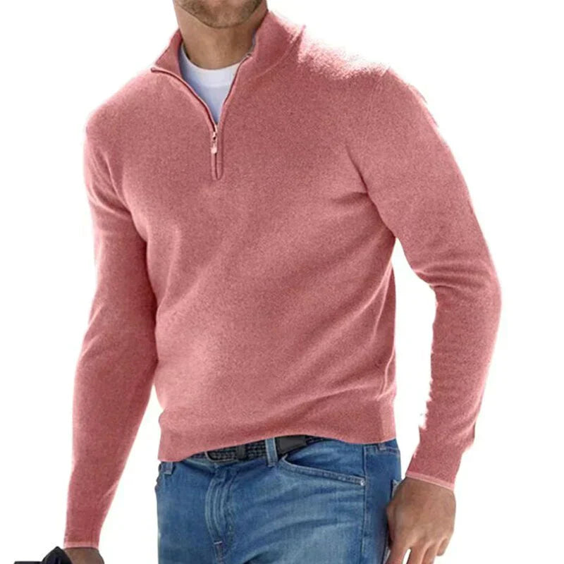 Eleganter Reißverschlusspullover für Herren – RALPH POLO im italienischen Stil