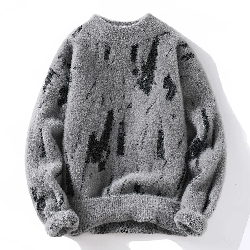 Eleganter, schlanker Pullover für Herren – Perfekte Wintermode