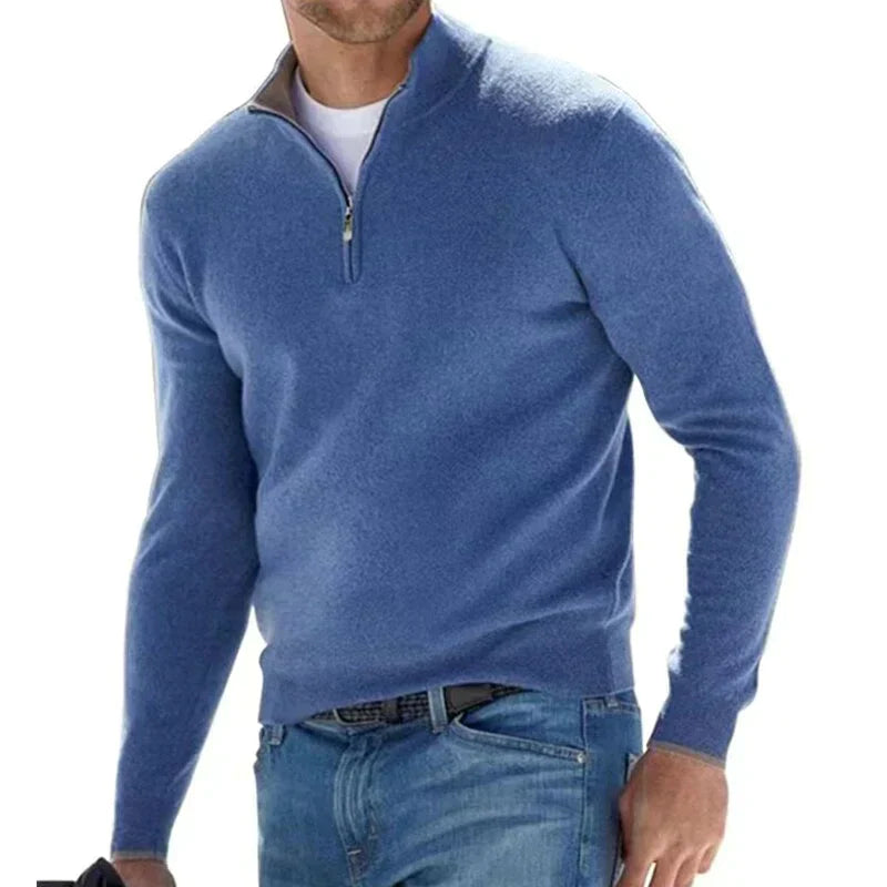 Eleganter Reißverschlusspullover für Herren – RALPH POLO im italienischen Stil